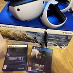 Sony Playstation VR2 White + Resident evil village + Resident evil 4 remastered fotó