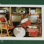 Kártyanaptár, Használt cikk szövetkezet, Debrecen, Videoton televízió, rádió, dob felszerelés, 1981, , K, fotó