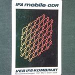Kártyanaptár, Német NDK, IFA teherautó, motorkerékpár gépgyár, 1982 , N, fotó