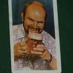Kártyanaptár, Szalon sör, Pannónia sörgyár, 1976 , , fotó