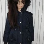 BLUENZOO Sötétkék színű téli kabát, derekán gumis lány 5-6 év / 110-116 fotó