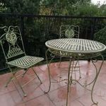Kovácsoltvas kerti garnitúra - (1 db asztal + 2 db szék) fotó