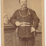 Rupprecht János tűzoltó parancsnoki egyenruhában, Rupprecht M. műterméből Sopron ca. 1870 fotó