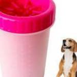Szilikon mancs tisztító kutyáknak, rózsaszín, M méret fotó