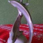Hollóházi porcelán delfinek eladók fotó