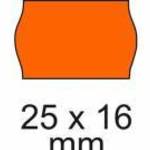 Árazószalag Narancs 2 soros 14, 5m (25x16mm) 900db/tekercs fotó