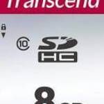 Transcend 8GB SDHC SDC300S Class 10 fotó