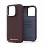 Njord Genuine Leather Case iPhone 14 Pro Dark Brown fotó
