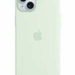 Apple iPhone 15 Plus Silicone Case with MagSafe Soft Mint fotó