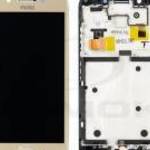 LCD kijelző érintőpanellel és előlapi kerettel Motorola Moto G5 arany [5D68C07421] (gyári) fotó