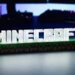 Minecraft logo hangulatvilágítás fotó
