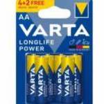 VARTA Longlife Power Alkáli Ceruza Elem AA B4+2 fotó