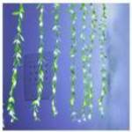 2x2 méteres ledes fényfüggöny apró zöld levelekkel, 8 program, sorolható, hideg fotó