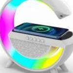 Zelux Multimédiás bluetooth hangszóró, vezeték nélküli töltőpad, RGB, LED lámpa fotó