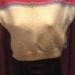 Női kézi kötésű pulóver - mellény 36-os méretben fotó
