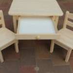 Gyerekasztal gyerekszék gyerek asztal szék MINI fiókos fotó