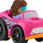Fisher Price - Little people - rózsaszín autó 8cm-es GMJ27 - Mattel fotó
