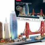 CubicFun - 3D puzzle City Line San Franciscó led-es fotó