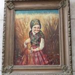Glatz olajfestmény - Bujáki kislány fotó