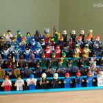 Lego minifigura gyűjtemény 63 db-os és egy lelátó (Castle, Space, City, Star Wars, Fabuland) fotó