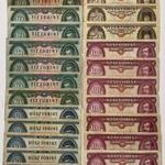 30 db 10-20-50-100 Forint bankjegy LOT. 1 Ft-os licit! (80) fotó