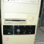 Pentium MMX AB-PR5 alaplapos PC, CPU-val RAM-al, CD ROM-al, retró, hibás fotó