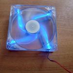 LC Power LED-es PC ház hűtő - 120mm, kék fény, hibátlan, Molex fotó
