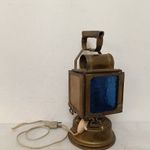 Antik vasutas bakter gyertyás lámpa sárgaréz 324 8021 fotó