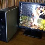 HP 7900SFF Core2 E8400, 2x 3.0 GHz, 4GB RAM, 640GB HDD + 22"-os Wide LCD monitor, Win7! fotó