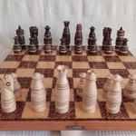 Fa sakk készlet fotó