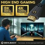 Oehlbach OB 92602 Flex Evolution Excellence prémium, csúcsmínőségű UHD 8k/4k HDMI kábel 2 méter... fotó