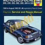 Mercedes Javítási kézikönyv, mercedes w124 benzines és diesel (1985-1993) fotó