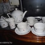 Zsolnay art deco, antik 4 szem teás készlet, pajzs pecsétes fotó
