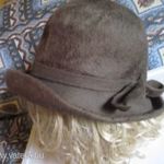 54-e. női kalap barna nyúlszőr fotó