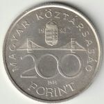 1993 200 forint ezüst érme fotó