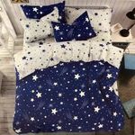 7 részes kék és fehér csillagos ágynemű garnitúra fotó