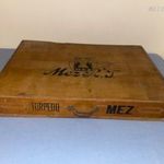 Antik Mez Torpedo szatócsbolti cérna tároló fiókos szekrény, dobozka, kazetta fotó