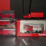 H0-ás tűzoltó autók, 1 db Herpa és 4 db Brekina, egyenként is, új állapotban eladók !!! fotó