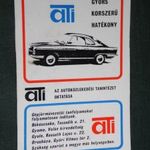 Kártyanaptár, ATI autó szerviz szolgálat, Gyomaendrőd, Gyula, Békéscsaba, 1975, , R, fotó
