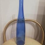 Kék üveg palack -lakásdekoráció 33.5 cm fotó