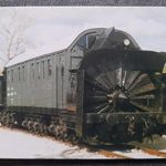 Képeslap, levelezőlap - MÁV 603. hómaró vasút vonat állomás vasúttörténeti park (V1) fotó