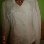 Újszerű H&M 40-42-s fehér farmer dzseki, kiskabát. fotó