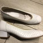 kívül-belül BŐR fehér esküvői alkalmi elegáns kényelmes félcipő cipő 6 H szélesebb lábra is ÚJ! fotó