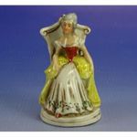 0I889 Régi barokk porcelán úrhölgy márkinő figura fotó