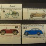 Német postatiszta** sor 1982 Autók fotó