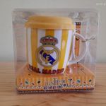 Real Madrid CF porcelán bögre + fedő + kanál fotó