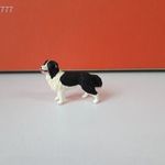 Eredeti Schleich Border Collie kutya állatfigura !! 6x5cm ! 2015-ös kiadás ! fotó