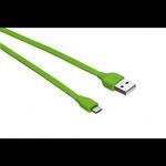 Trust Urban lapos Micro-USB - USB adat/töltőkábel 1m zöld (20138) (20138) fotó