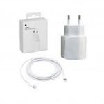 Apple iPhone jeladapter töltő készlet, USB-C, 20W, soros, Apple iPhone USB-C villámkábel, 1 m, fehér fotó