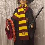 Harry Potter jelmez szett, köpeny, sál, kalap, szemüveg varázspálca, 6 részes, M-es méret fotó